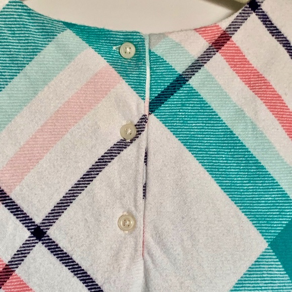 Gymboree Cream Knit Dress with Plaid Pattern SIZE 6 - Picture 5 of 7